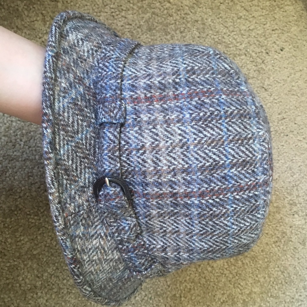Wool plaid hat